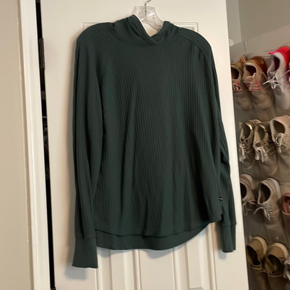 Calvin Klein womens large long sleeve with hoodie - Picture 1 of 4